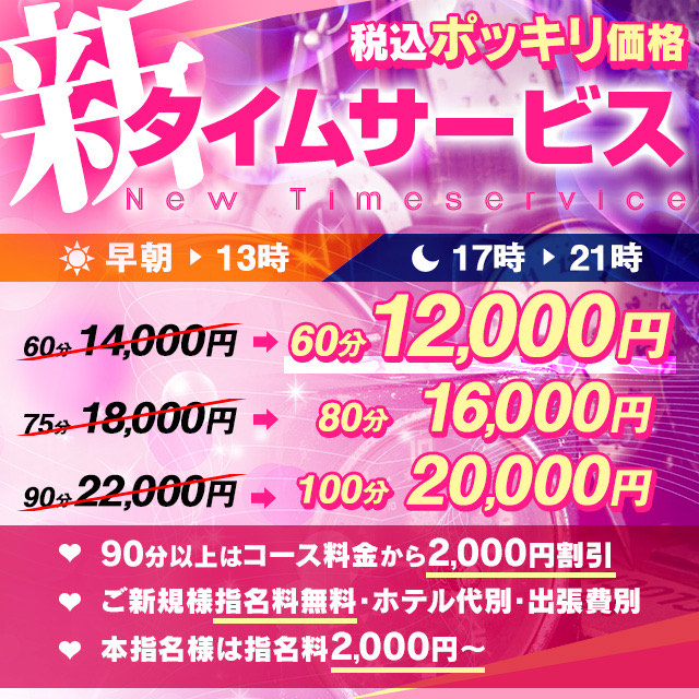 ★12000円ポッキリ・タイムサービス★